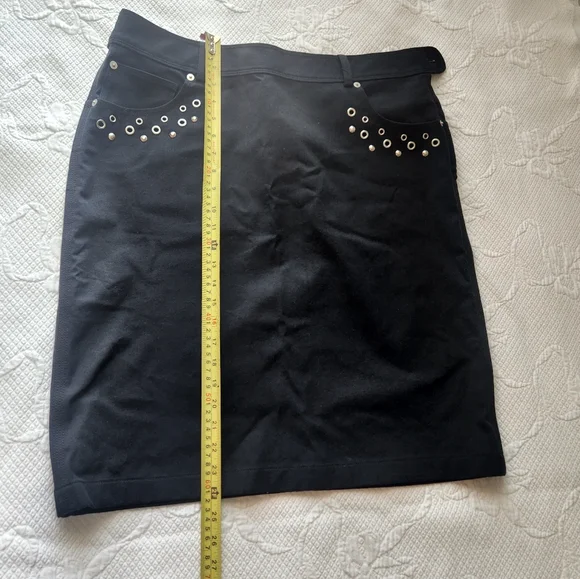 St.john Black Studded Women's Skirt